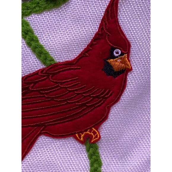 Christmas Stocking, The Bon-Ton Store, New , White with Colorful Felt appliques - Picture 5 of 11